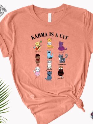 Karma Is A Cat Shirt Eras Shirt Eras Tour Gift For Her Pen Click Taylor Swift She Lost Him Taylor Swift Fifth Album Taylor Swift Pop Record Taylor Swift Nice To Meet You Shirt Unique revetee 5