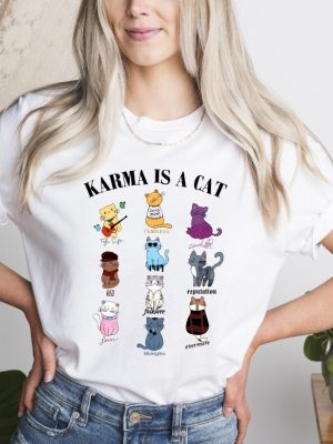 Karma Is A Cat Shirt Eras Shirt Eras Tour Gift For Her Pen Click Taylor Swift She Lost Him Taylor Swift Fifth Album Taylor Swift Pop Record Taylor Swift Nice To Meet You Shirt Unique revetee 6