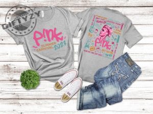 Pink Tour Get This Party Started Shirt Pink Singer Summer Carnival 2023 Tour Shirt Pink Singer Hoodie Pink Album Sweatshirt giftyzy.com 3