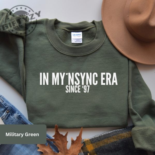 In My Nsync Era Crewneck Sweatshirt Vintage Unisex Tshirt Boy Band Vintage Y2k Hoodie Retro Nsync Forever Tshirt Christmas Gift Unisex Shirt giftyzy.com 1