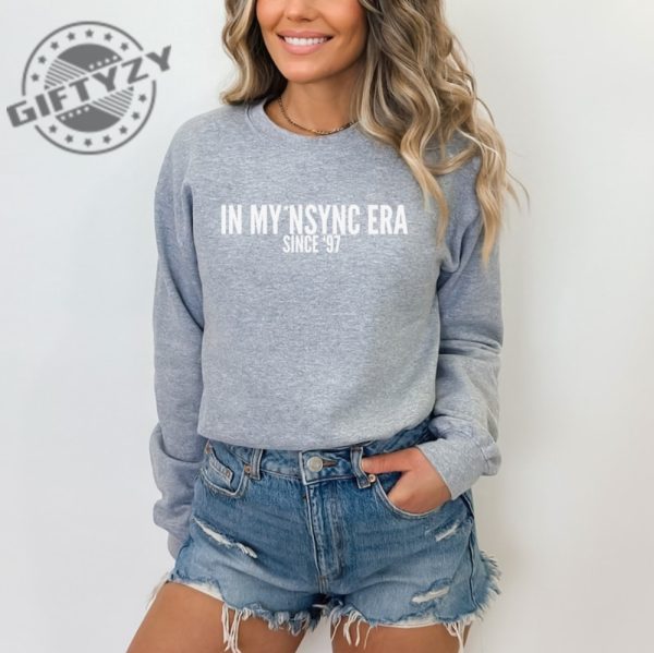 In My Nsync Era Crewneck Sweatshirt Vintage Unisex Tshirt Boy Band Vintage Y2k Hoodie Retro Nsync Forever Tshirt Christmas Gift Unisex Shirt giftyzy.com 3