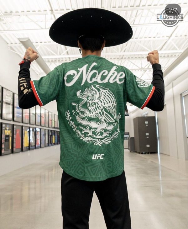 noche ufc jersey green replica all over printed noche ufc shirt ufc mexico baseball jersey shirts 2023 new ufc noche jersey for sale mexican football soccer shirt laughinks 4
