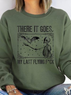 There It Goes My Last Funny Halloween Shirt Bat Shirt There It Goes My Last Flying Fuck Shirt Spirit Halloween Fall Out Boy Halloween Shirt Vintage Halloween Sweater Unique revetee 3