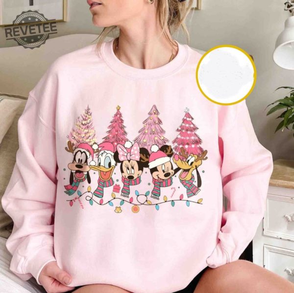 Mickey Friends Disney Christmas Shirt Pink Christmas Tree T Shirt Sweatshirt Shopdisney Disney Coloring World Mickey And Friends Trick Or Treat Disney Shirt Ideas For Family revetee 2
