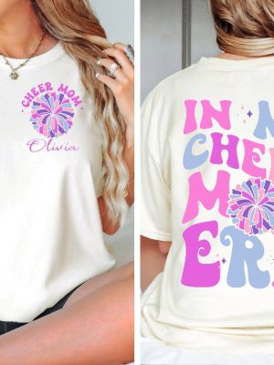 Personalized In My Cheer Mom Era Shirt Custom Cheer Mama Era Shirt Cheer Mom Shirt Cheer Squad Tee In My Cheer Mom Era Svg In My Cheer Mom Era Shirt Unique revetee 3