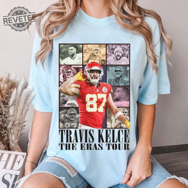 Travis Kelce The Eras Tour Hoodie Taylor Swift At Chiefs Game Taylor Swift At Travis Kelce Game Taylor Swift Chiefs Game Travis Kelce Eras Tour Shirt Kansas City Chiefs Unique revetee 1