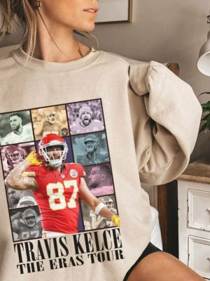 Travis Kelce The Eras Tour Hoodie Taylor Swift At Chiefs Game Taylor Swift At Travis Kelce Game Taylor Swift Chiefs Game Travis Kelce Eras Tour Shirt Kansas City Chiefs Unique revetee 2