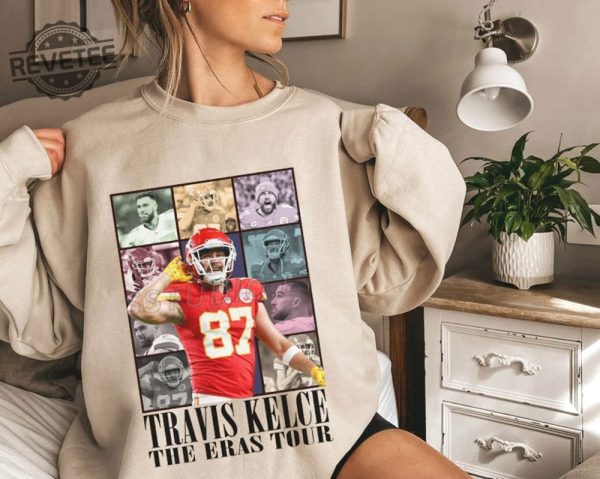 Travis Kelce The Eras Tour Hoodie Taylor Swift At Chiefs Game Taylor Swift At Travis Kelce Game Taylor Swift Chiefs Game Travis Kelce Eras Tour Shirt Kansas City Chiefs Unique revetee 2