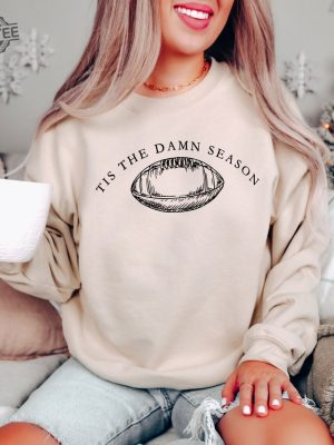 Tis The Damn Season Sweatshirt Tis The Damn Season Football Taylor Swift At Chiefs Game Taylor Swift At Football Game Today Taylor Swift Eagles T Shirt New revetee 3