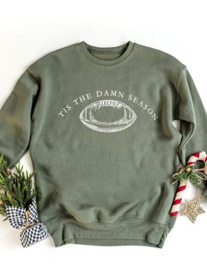 Tis The Damn Season Sweatshirt Tis The Damn Season Football Taylor Swift At Chiefs Game Taylor Swift At Football Game Today Taylor Swift Eagles T Shirt New revetee 4