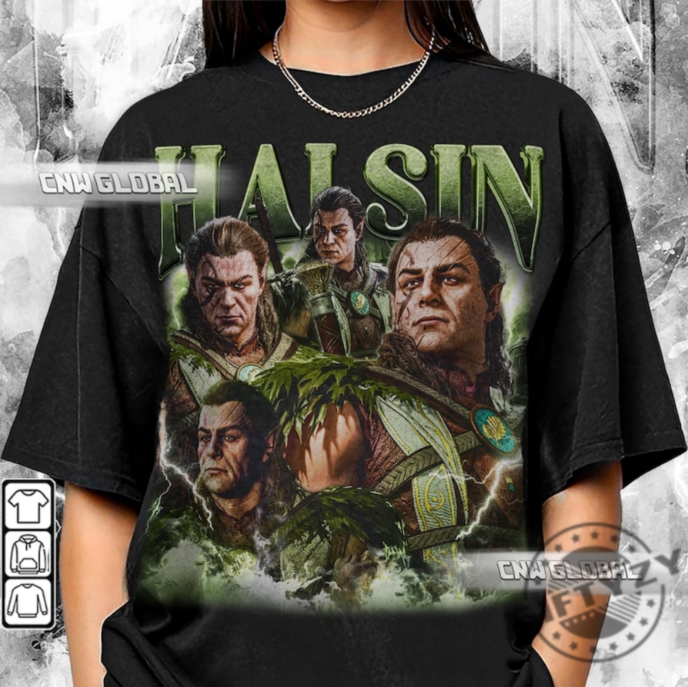 Halsin Baldurs Gate 3 90S Shirt Bootleg Vintage Y2k Sweatshirt Retro Girl Dinner Gift For Women And Man Unisex Hoodie Halsin Baldurs Gate Shirt