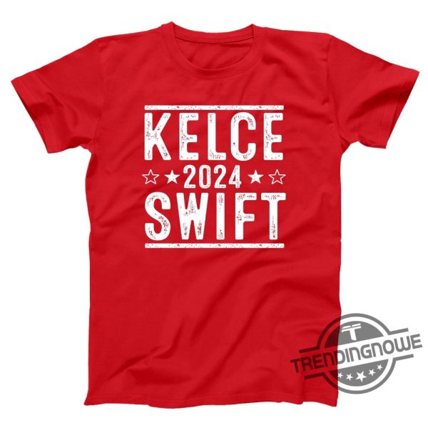 Travis Kelce Shirt Kelce And Swift 2024 Shirt Election Fan Costume Funny Shirt trendingnowe.com 1