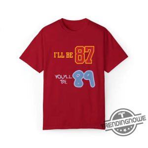 Taylor Swift And Travis Kelce Shirt 87 And 1989 Shirt Chiefs Shirt For Fan trendingnowe.com 2