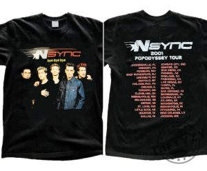 Nsync 2001 Tour 2 Sides Shirt Nsync Go On Tour Sweatshirt Pop Music Boyband Hoodie Graphic Tshirt For Fans Shirt giftyzy 2