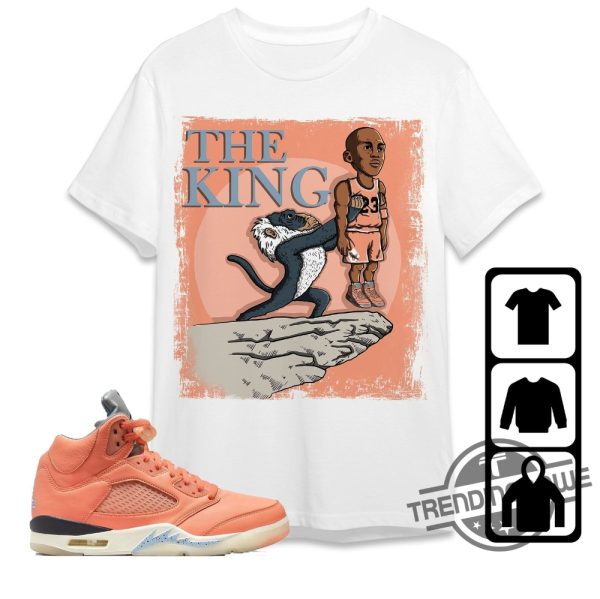 Jordan Travis Tiger King Shirt Jordan 5 DJ Khaled Crimson Bliss Shirt Sweatshirt Hoodie The Goat King Shirt To Match Sneaker trendingnowe.com 1