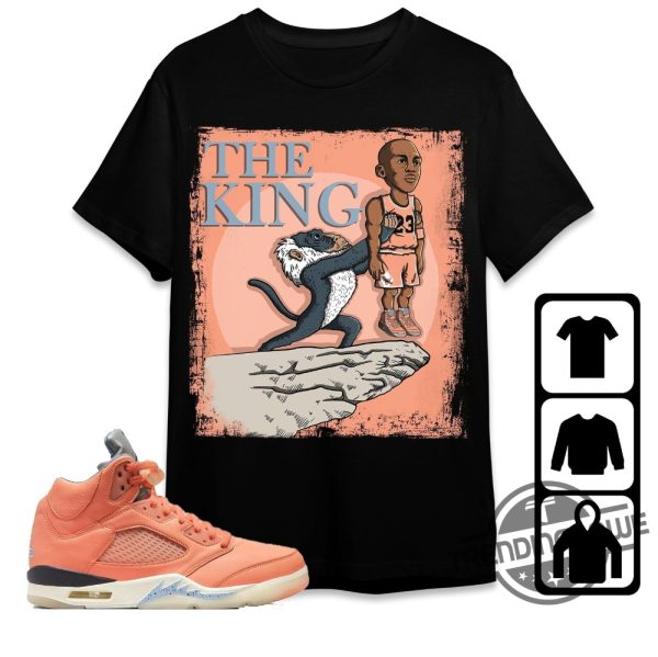 Jordan Travis Tiger King Shirt Jordan 5 DJ Khaled Crimson Bliss Shirt Sweatshirt Hoodie The Goat King Shirt To Match Sneaker trendingnowe.com 2