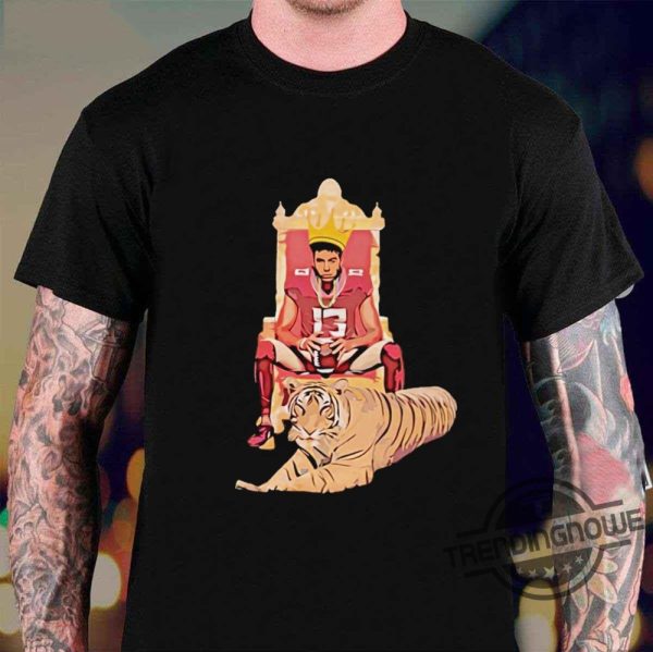 Vintage Jordan Travis Tiger King Shirt Jordan Travis Football Shirt Gift For Fan trendingnowe.com 1
