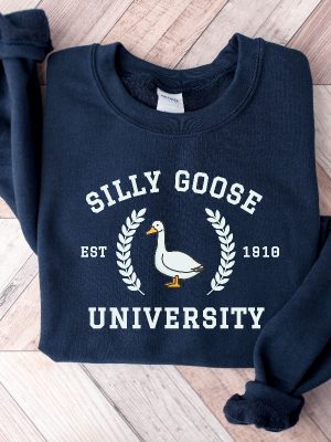 Silly Goose University Crewneck Sweatshirt Unisex Silly Goose University Shirt Funny Christmas Sweaters Silly Goose Clothing Funny Christmas Sweaters For Adults Unique revetee 3