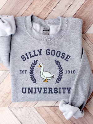 Silly Goose University Crewneck Sweatshirt Unisex Silly Goose University Shirt Funny Christmas Sweaters Silly Goose Clothing Funny Christmas Sweaters For Adults Unique revetee 4