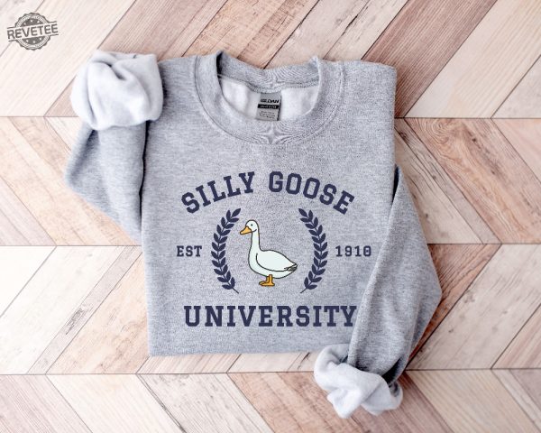 Silly Goose University Crewneck Sweatshirt Unisex Silly Goose University Shirt Funny Christmas Sweaters Silly Goose Clothing Funny Christmas Sweaters For Adults Unique revetee 4