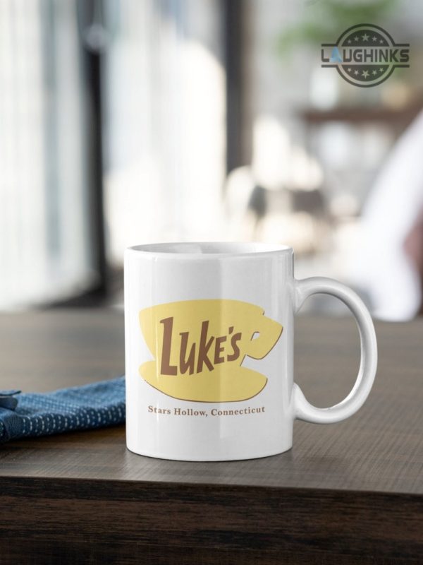 lukes coffee mug stars hollow connecticut coffee cup gilmore girls movie cups lukes coffee cup camping mug travel mug gift for coffee lovers laughinks 1