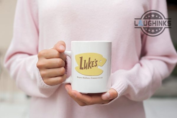 lukes coffee mug stars hollow connecticut coffee cup gilmore girls movie cups lukes coffee cup camping mug travel mug gift for coffee lovers laughinks 2