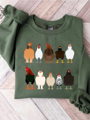 Chicken Sweatshirt Women Chicken Shirt Funny Easter Shirt Chicken Mom Shirt Farm Animal Tee Shirt T Shirt Printing Chicken Christmas Sweater Christmas Stockings Unique revetee 2