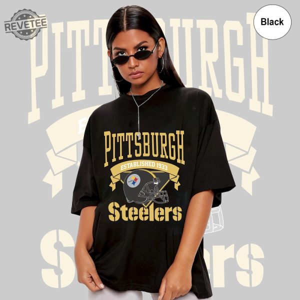 Vintage Pittsburgh Steelers Shirt Pittsburgh Shirt Pittsburgh Tshirt Pittsburgh Crewneck Pittsburgh Gift Pittsburgh Steelers Shirts Steelers Hoodies Unique revetee 2