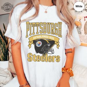 Vintage Pittsburgh Steelers Shirt Pittsburgh Shirt Pittsburgh Tshirt Pittsburgh Crewneck Pittsburgh Gift Pittsburgh Steelers Shirts Steelers Hoodies Unique revetee 3