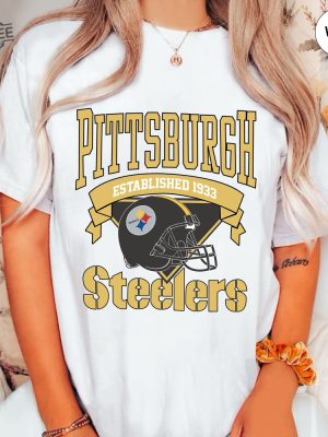 Vintage Pittsburgh Steelers Shirt Pittsburgh Shirt Pittsburgh Tshirt Pittsburgh Crewneck Pittsburgh Gift Pittsburgh Steelers Shirts Steelers Hoodies Unique revetee 3