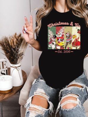 Retro Christmas Co Est 1896 Sweatshirt Classic Christmas Movie Sweatshirt Vintage Santa Hoodie Hobby Lobby Have A Holly Dolly Christmas Sweatshirt Unique revetee 4