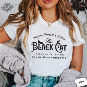 Halloween Shirt Salem Black Cat Vintage Shirt Witchy Women Shirt Halloween Gift Ideas Fall Out Boy Halloween Shirt Halloween Squishmallows The Witchery Salem Unique revetee 4