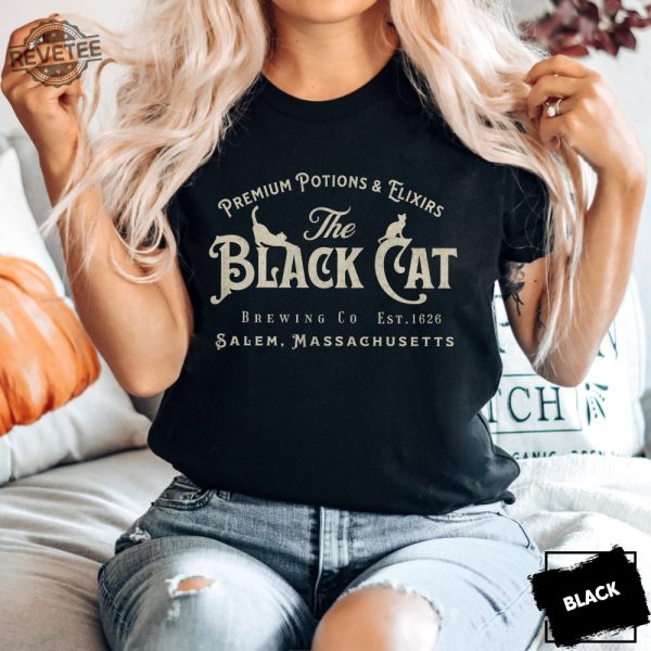 Halloween Shirt Salem Black Cat Vintage Shirt Witchy Women Shirt Halloween Gift Ideas Fall Out Boy Halloween Shirt Halloween Squishmallows The Witchery Salem Unique revetee 5