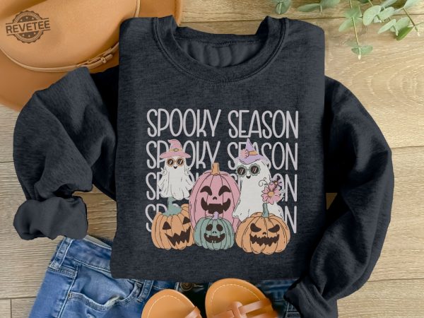 Spooky Season Shirt Halloween Shirt Cute Cute Ghost Sweater Halloween Memes Spooky Season Emojis Fall Out Boy Halloween Shirt Halloween Sweatshirts Vintage Unique revetee 1