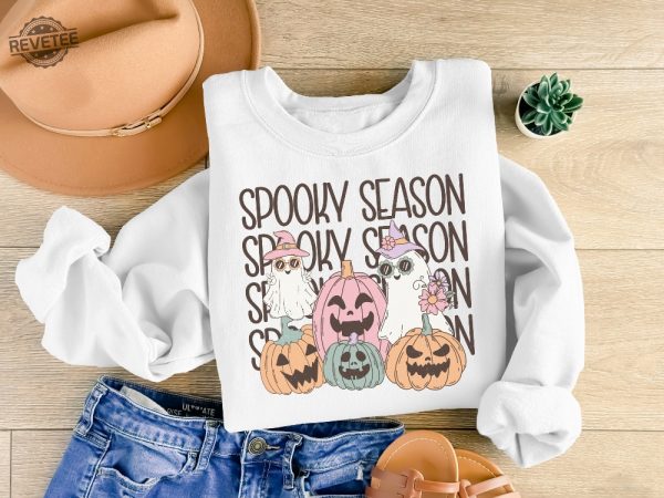 Spooky Season Shirt Halloween Shirt Cute Cute Ghost Sweater Halloween Memes Spooky Season Emojis Fall Out Boy Halloween Shirt Halloween Sweatshirts Vintage Unique revetee 2