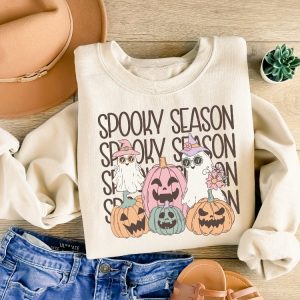 Spooky Season Shirt Halloween Shirt Cute Cute Ghost Sweater Halloween Memes Spooky Season Emojis Fall Out Boy Halloween Shirt Halloween Sweatshirts Vintage Unique revetee 3