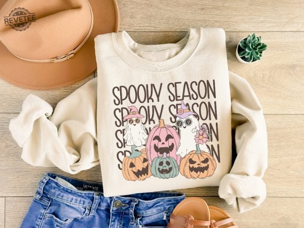 Spooky Season Shirt Halloween Shirt Cute Cute Ghost Sweater Halloween Memes Spooky Season Emojis Fall Out Boy Halloween Shirt Halloween Sweatshirts Vintage Unique revetee 3