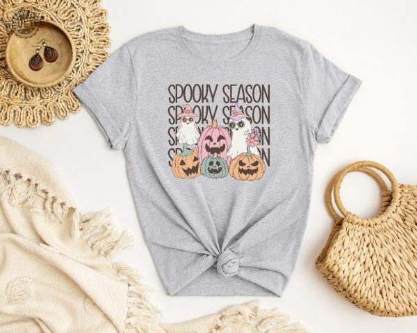 Spooky Season Shirt Halloween Shirt Cute Cute Ghost Sweater Halloween Memes Spooky Season Emojis Fall Out Boy Halloween Shirt Halloween Sweatshirts Vintage Unique revetee 5