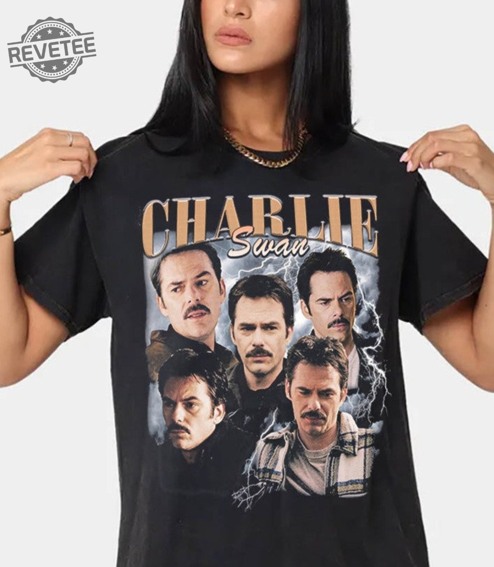 Charlie Swan Vintage 90S Tee Billy Burke Fan Made Tee Team Charlie Tee The Original Shirt Tshirt Movie Shirt Meme Sa Unique