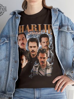 Charlie Swan Vintage 90S Tee Billy Burke Fan Made Tee Team Charlie Tee The Original Shirt Tshirt Movie Shirt Meme Sa Unique revetee 4