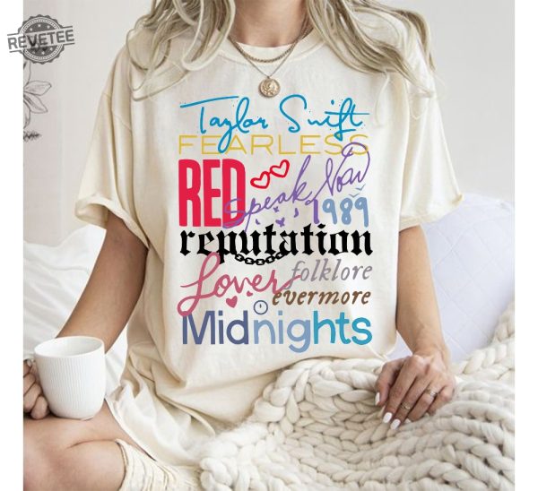 Vintage Taylor The Eras Tour 2023 Shirt Taylor Album Logo 2023 Shirt Swiftie Merch Vintage The Eras Tour 2023 Taylor Swift At Arrowhead Swiftmas Taylor Swift Merch revetee 2