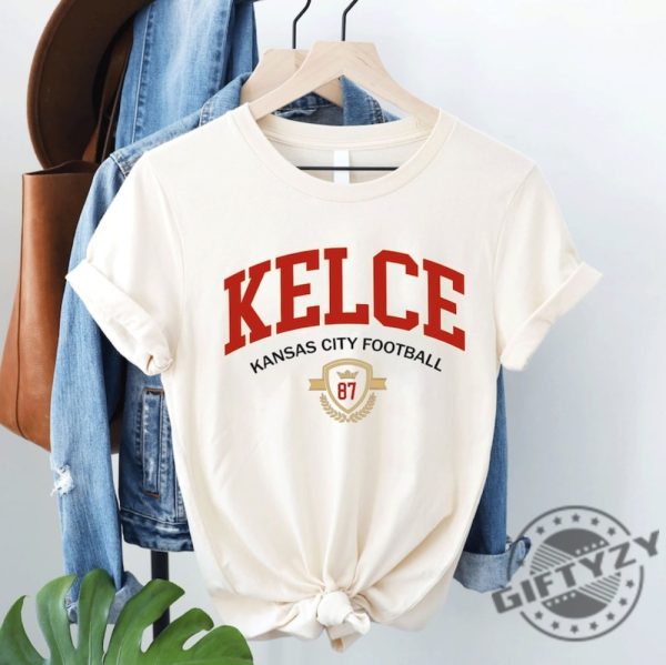 Travis Kelce Football Shirt Travis Kelce Sweatshirt Football Fan Tee Gift For Girlfriend Or Wife Hoodie Kansas City Shirt giftyzy 5