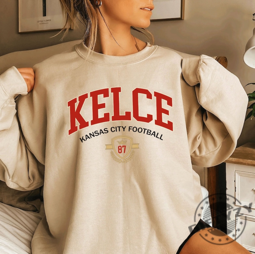 Travis Kelce Shirt Travis Kelce Football Hoodie Travis Kelce Sweatshirt  Football Fan T Shirt Gift For Girlfriend Wife Kansas City - Trendingnowe