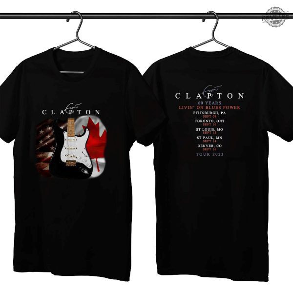 Eric Clapton 2023 Tour Shirt Eric Clapton 2023 Concert Shirt Eric Clapton Shirt Gift Eric Clapton Crossroads Guitar Festival Crossroads Guitar Festival 2023 Lineup Unique revetee 2