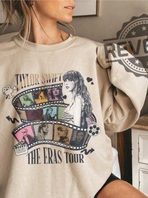 Taylor Eras Tour Theaters Sweatshirt Concert Film Inspired Merch Swiftie Sweatshirt Chiefs Schedule 2023 Ts The Eras Tour Film Ts The Eras Tour Film.Com Unique revetee 2