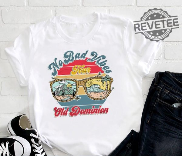 Vintage No Bad Vibes Tour 2023 Old Dominion Shirt Old Dominion Band Shirt Tour 2023 Merch Old Dominion Fan Gift Shirt Old Dominion Tee Old Dominion Ubs Arena Unique revetee 1