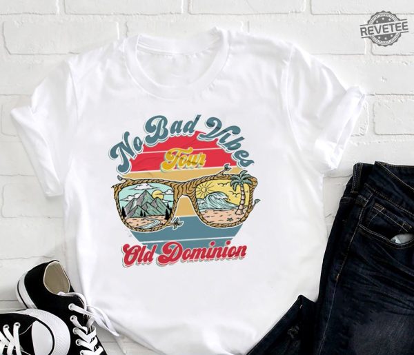 Vintage No Bad Vibes Tour 2023 Old Dominion Shirt Old Dominion Band Shirt Tour 2023 Merch Old Dominion Fan Gift Shirt Old Dominion Tee Old Dominion Ubs Arena Unique revetee 2