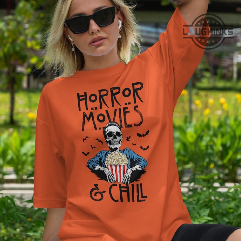 American Horror Story Shirt Sweatshirt Hoodie Mens Womens Kids Horror Movies And Chill Halloween Shirts Ahs Season 12 Skeleton Graphic Tee 2023