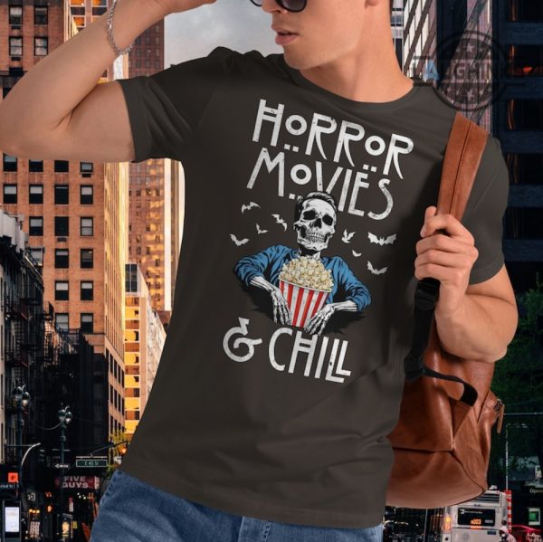 american horror story shirt sweatshirt hoodie mens womens kids horror movies and chill halloween shirts ahs season 12 skeleton graphic tee 2023 laughinks 3