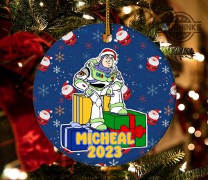 buzz lightyear christmas ornament disney buzz lightyear toy story ceramic ornaments 2 sides buzz lightyear star command christmas tree decoration laughinks 2